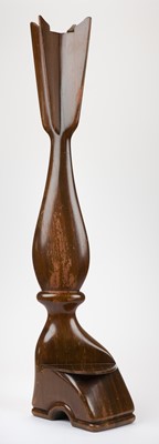 Lot 178 - Propeller. An unusual mahogany cut propeller blade, circa 1920s [?]