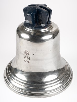 Lot 195 - Scramble bell. A WWII RAF aerodrome station bell dated 1938