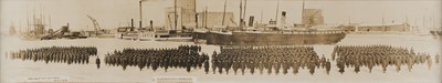 Lot 78 - Canadian Expeditionary Force. WWI black and white panoramic photograph