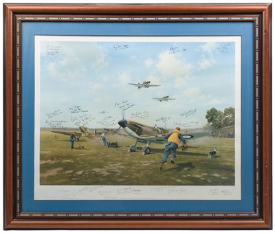 Lot 308 - Coulson (Gerald). Scramble, limited edition colour print