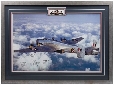 Lot 301 - Avro Shackleton. A photographic print of this RAF aircraft in flight