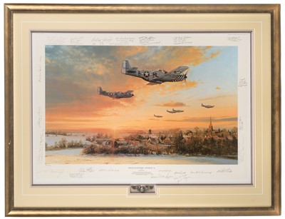 Lot 330 - Taylor (Robert). Return to Duxford - Winter of '44, limited edition colour print