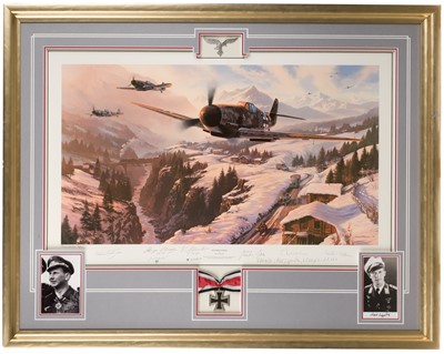 Lot 334 - Trudgian (Nicolas). Winter Patrol, presentation copy colour print