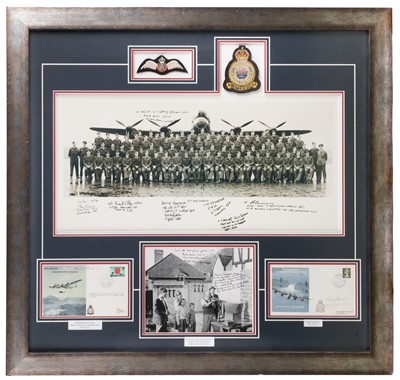 Lot 310 - Dambusters. 617 Squadron, a framed display