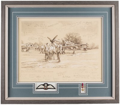 Lot 324 - Taylor (Robert). "Welcoming Respite", charcoal print after the original drawing