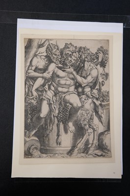 Lot 20 - Boyvin (René, circa 1525-1598 or 1625/26). Silenus with two Satyrs..., circa 1540-1560