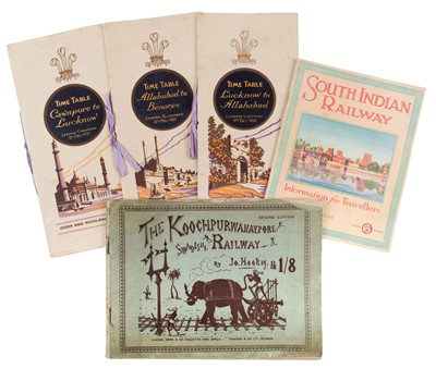 Lot 365 - Indian Railway Publicity. An archive of approx. 130 items of Indian railway publicity materials