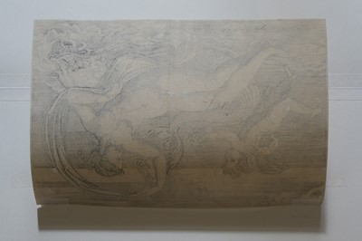 Lot 15 - Veneziano (Agostino, 1510-1536). Venus on a Dolphin, after Raphael, 1516, engraving
