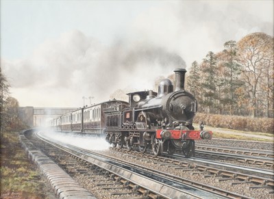 Lot 347 - Broom (Gerald, 1944-). London North Western Railway 644 "Vesuvius", watercolour