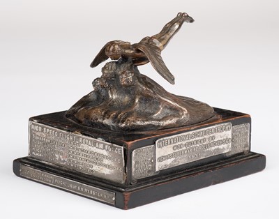 Lot 193 - Schneider Trophy. An important silver-plated Schneider Trophy miniature