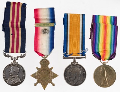 Lot 624 - Military Medal. WWI M.M. group to Sergeant A.S. Baxter, 1st Bn, Bedfordshire Regiment