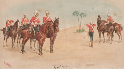 Lot 90 - Simkin (Richard, 1840-1926). Egypt 1882, watercolour on paper