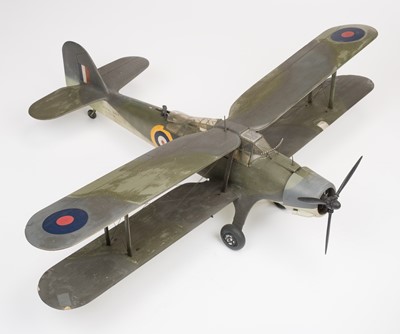 Lot 238 - Fairey Albacore. WWII Royal Navy Fleet Air Arm Fairey Albacore biplane L 7074 model