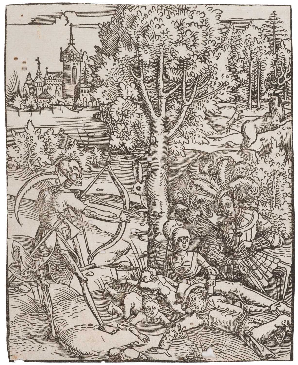 Lot 13 - Attributed to Hans Baldung Grien (1484/85-1545). Danse Macabre, circa 1514, woodcut
