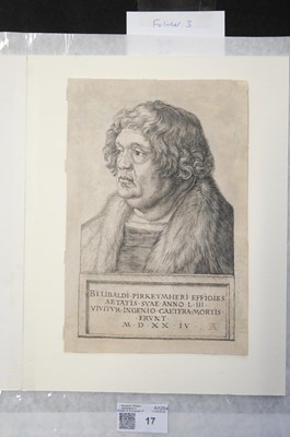 Lot 17 - Durer (Albrecht, 1471-1528). Willibald Pirckheimer, 1524