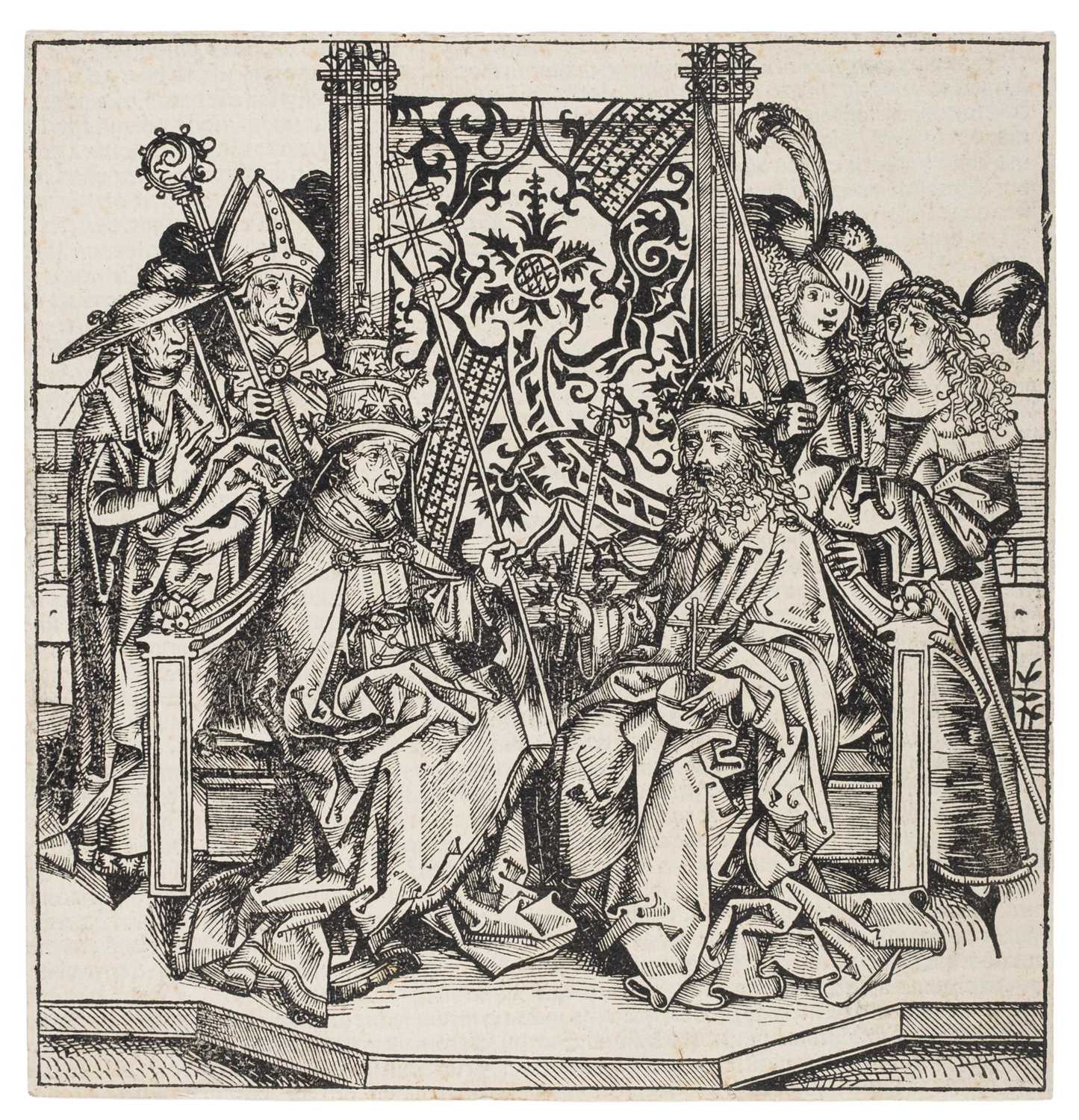 Lot 2 - Wolgemuth (Michael, 1434-1519). Frederick III and Pius II, 1493