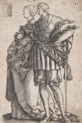 Lot 1 - Aldegrever (Heinrich, circa 1502-1555/61). Absalom Inviting David for a Feast..., 1540