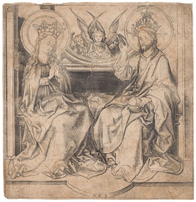 Lot 1 - Aldegrever (Heinrich, circa 1502-1555/61). Absalom Inviting David for a Feast..., 1540