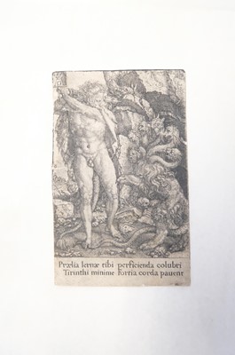 Lot 21 - Ladenspelder (Johann, 1512 - circa 1561). Adam and Eve, after Albrecht Dürer, circa 1550, and others