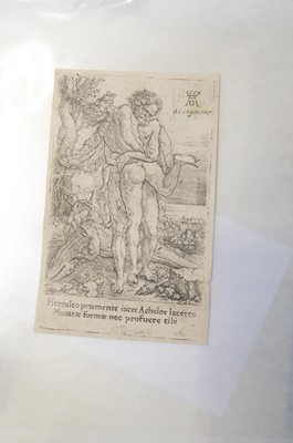 Lot 21 - Ladenspelder (Johann, 1512 - circa 1561). Adam and Eve, after Albrecht Dürer, circa 1550, and others