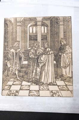 Lot 21 - Ladenspelder (Johann, 1512 - circa 1561). Adam and Eve, after Albrecht Dürer, circa 1550, and others