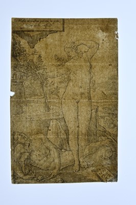 Lot 21 - Ladenspelder (Johann, 1512 - circa 1561). Adam and Eve, after Albrecht Dürer, circa 1550, and others