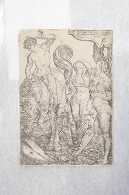 Lot 21 - Ladenspelder (Johann, 1512 - circa 1561). Adam and Eve, after Albrecht Dürer, circa 1550, and others