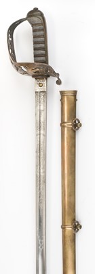 Lot 538 - Sword. A Victorian Royal Engineers Officers Sword belonging to Colonel F.R. Reynolds