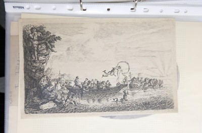 Lot 46 - Pencz (Georg, circa 1500-1550). Christ Tempted by the Devil in the Desert, from the series The Life of Christ