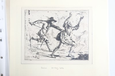 Lot 46 - Pencz (Georg, circa 1500-1550). Christ Tempted by the Devil in the Desert, from the series The Life of Christ