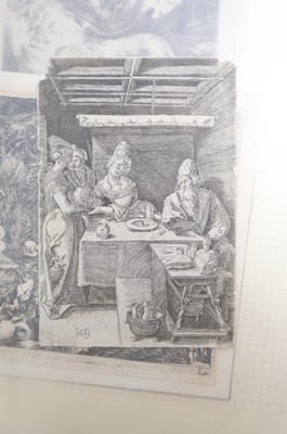 Lot 46 - Pencz (Georg, circa 1500-1550). Christ Tempted by the Devil in the Desert, from the series The Life of Christ