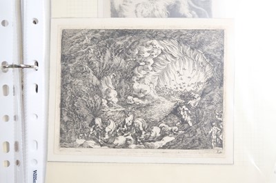 Lot 46 - Pencz (Georg, circa 1500-1550). Christ Tempted by the Devil in the Desert, from the series The Life of Christ