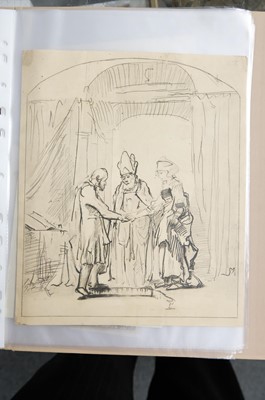 Lot 46 - Pencz (Georg, circa 1500-1550). Christ Tempted by the Devil in the Desert, from the series The Life of Christ