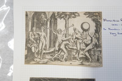 Lot 18 - Raimondi (Marcantonio, circa 1480-1527/34). The Man with Two Trumpets, circa 1530..., and others