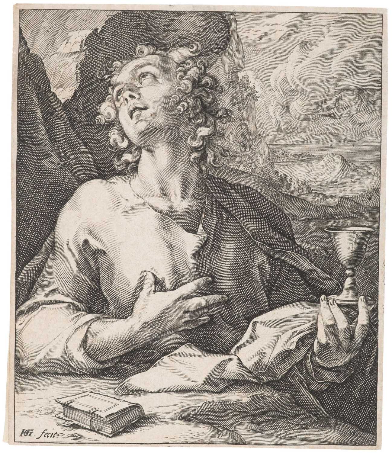 Lot 29 - Goltzius (Hendrick, 1558-1617). Saint John & Saint Matthew, 1589