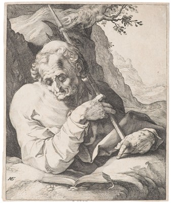 Lot 29 - Goltzius (Hendrick, 1558-1617). Saint John & Saint Matthew, 1589