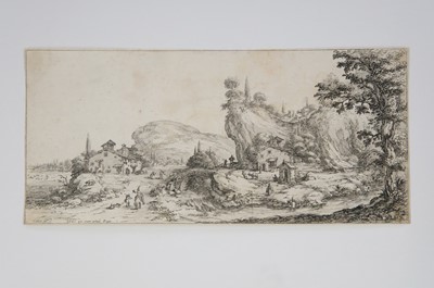 Lot 32 - Callot (Jacques, 1592-1635). Returning Home from the Hunt, engraving