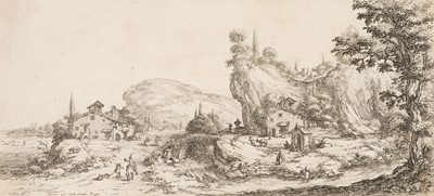 Lot 32 - Callot (Jacques, 1592-1635). Returning Home from the Hunt, engraving