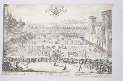 Lot 32 - Callot (Jacques, 1592-1635). Returning Home from the Hunt, engraving