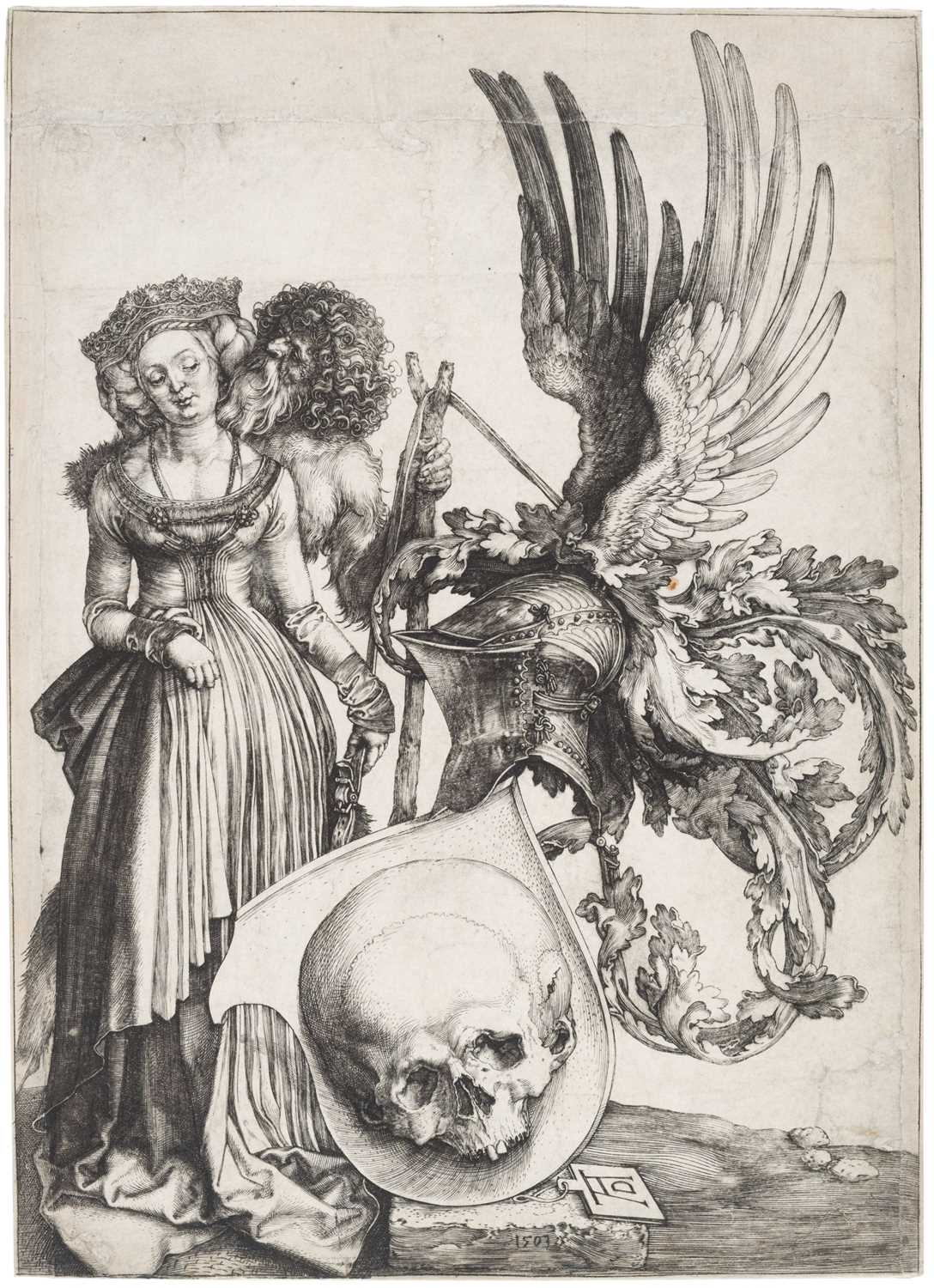 Lot 8 - Dürer (Albrecht, 1471-1528). Coat of Arms with a Skull, 1503