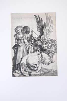 Lot 8 - Dürer (Albrecht, 1471-1528). Coat of Arms with a Skull, 1503