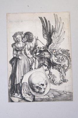 Lot 8 - Dürer (Albrecht, 1471-1528). Coat of Arms with a Skull, 1503
