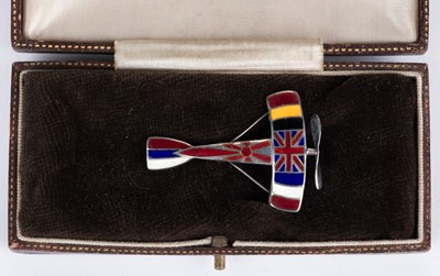 Lot 123 - Brooch. A WWI sweetheart brooch, circa 1914