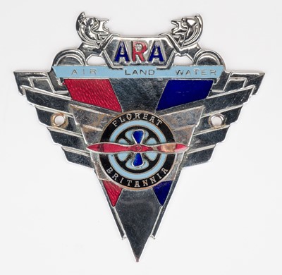 Lot 125 - Car badge. A rare Pre-WWII Associated Union of Aero, Motoring & Nautical car badge