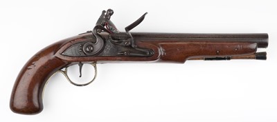 Lot 550 - Irish Pistol. George III Flintlock Dragoon Pistol, circa 1770