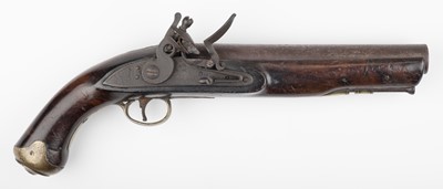 Lot 551 - Irish Pistol. George III Flintlock Heavy Dragoon Pistol