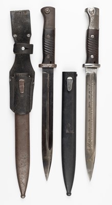 Lot 392 - Bayonets. WWII German K98 bayonets
