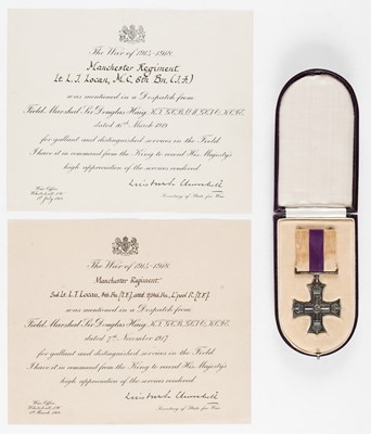Lot 606 - Military Cross. A Great War M.C. attributed to Lieutenant L.T. Locan, 8th Bn, Manchester Regiment