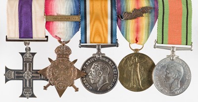 Lot 607 - Military Cross. A Great War M.C. group to Captain C.A. Wallis, Royal Field Artillery