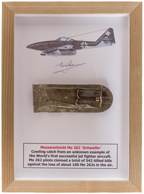 Lot 109 - Aircraft relics. Three relics representing enemy aircraft flown by Eric 'Winkle' Brown